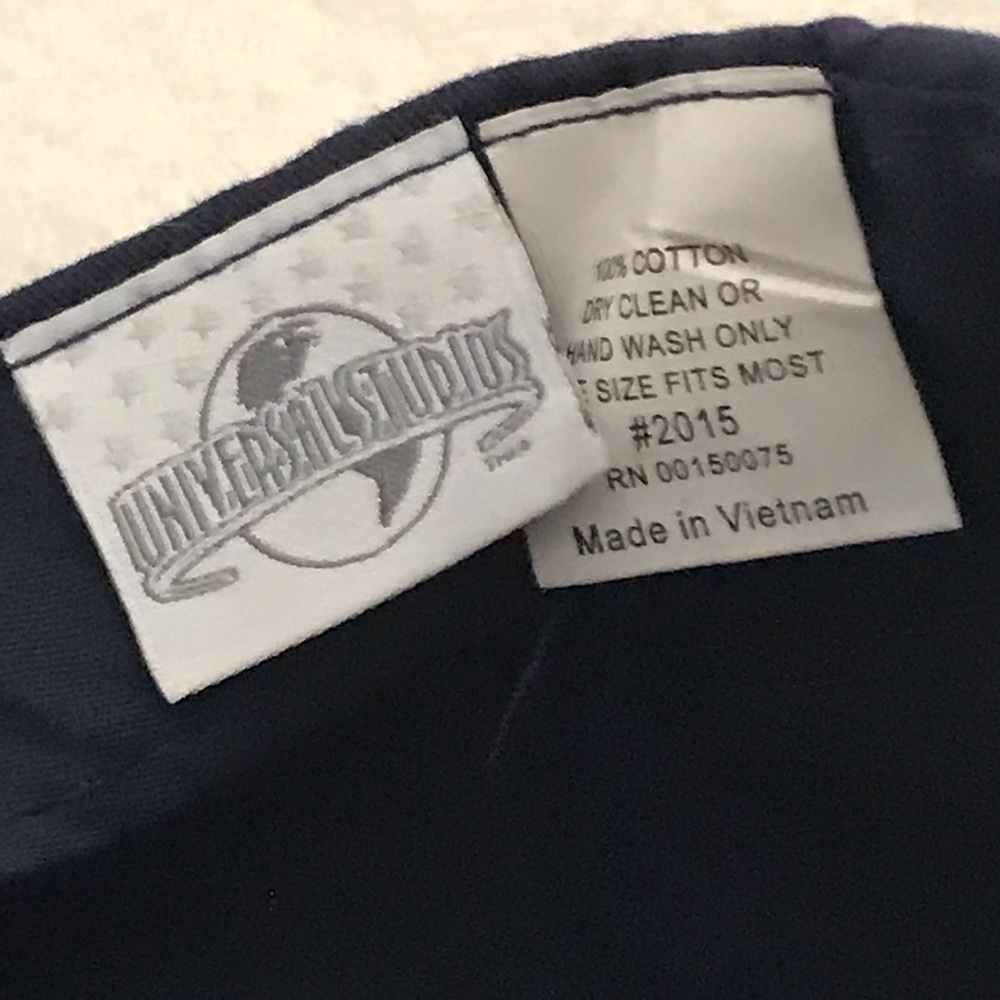 Universal Studios Adjustable Black Cotton Travel … - image 8